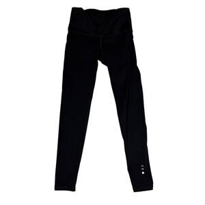 Elastique Womens Size S Black MicroPerle Athletic Leggings